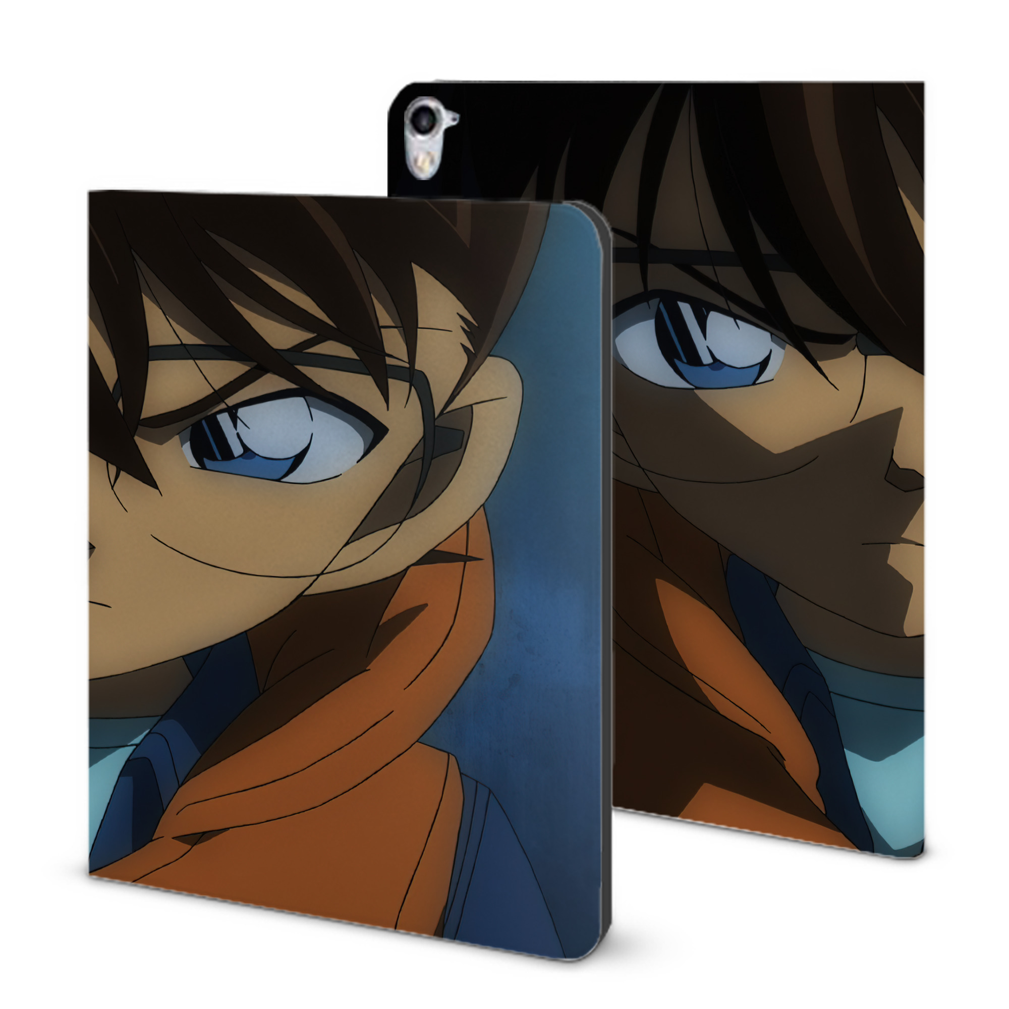 （画像用） 名探偵コナン Detective Conan IPad ケース ブック型 PUレザー TPU 耐衝撃 軽量 薄型 ペン収納なし 全面保護 IPad 各モデル対応